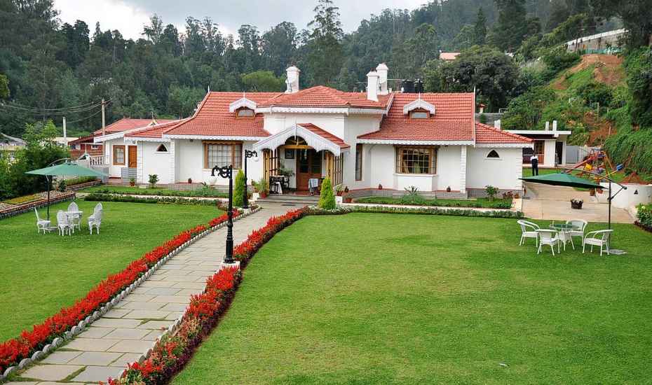 front view of Colonial Bungalow Ooty