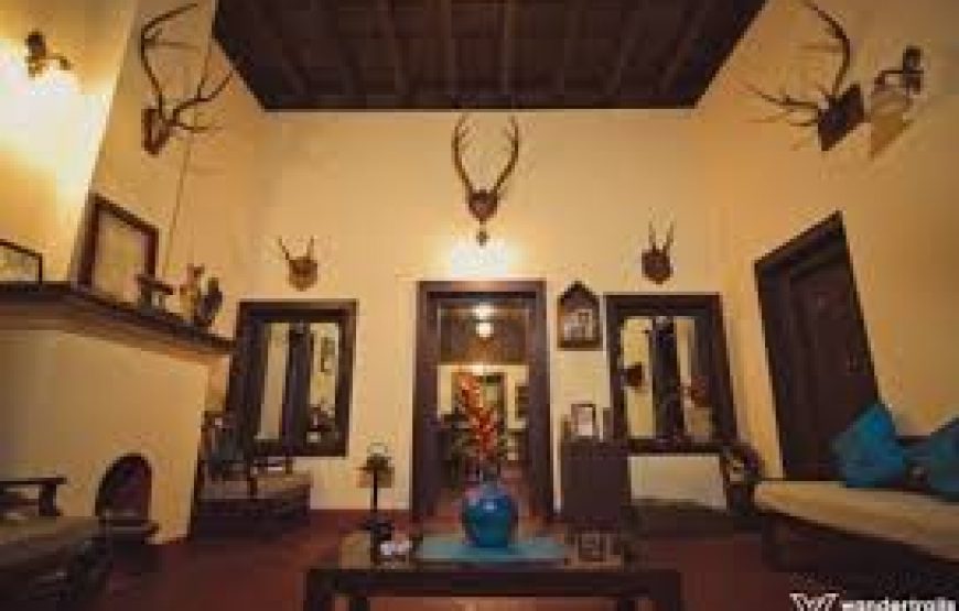 main hall of the bungalow coorg