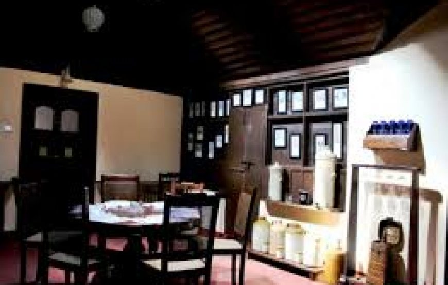 Dinning table in coorg bungalow stay