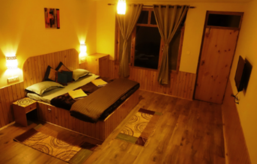 top angle view of bedroom in Kotagiri resorts homestay