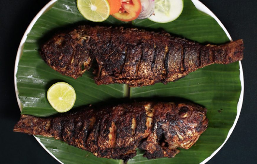 fried and crispy fish served in Alleppey Homestay Backwaters